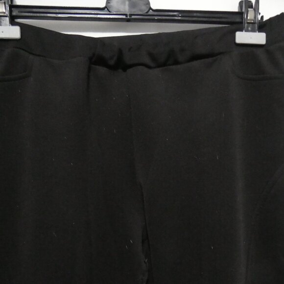 STUDIO POINT | 16.5 inch waist measured | Black Joggers | Faux Front Pockets - Picture 4 of 16